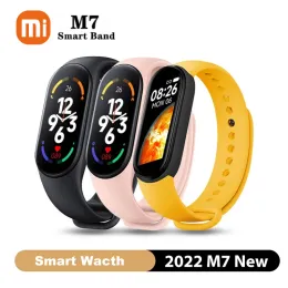 معصم الحادي عشر MI Band M7 Smart Watch Men نساء معدل ضربات القلب الذكية للياقة البدنية تعقب الدم الرياضة سوار رقمي Mijia Band 7