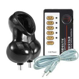 Toys Electrical Stimulator Hodensackbindungsbeutelkugel Elektro Schock -Set -Stimulationsring Sexspielzeug für Männer BDSM