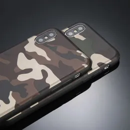 جديد 2024 Army Green Camouflage Soft TPU Silicone Back Cover لمختلف طرز iPhone يوفر حماية عالية الجودة و stylesoft TPU Army