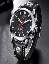 BENYAR Fashion Sports Chronograph Watches Men Moon Phase Leather Skeleton Quartz Watch Support Drop White Red74075358473966