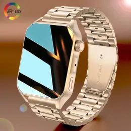 Zegarki 2022 NOWOŚĆ Bluetooth Call Smartwatch Women Screen AMOLED HD zawsze wyświetlaj czas na niestandardowe wybieranie inteligentnego zegarek dla mężczyzn Huawei Xiaomi