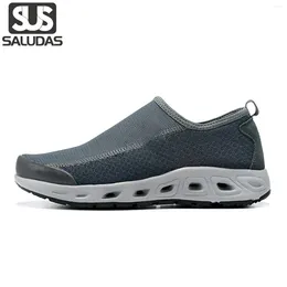 Casual Shoes Saludas Men Original Brand Sports For Non-Slip Breattable Bekväm mjuk sula loafers jogging sneakers