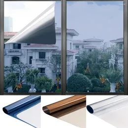 Fönsterklistermärken sunice inget lim statisk klamring envägs filmanvändning för dagtidens integritetsfabrikskontor Tint miljövänlig 90cmx1500cm