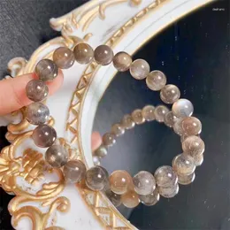 Dekorative Figuren 9mm natürliches Skeeton Kristallarmband runde Perlenstrecke Heilung Fengshui Edelstein Geburtstag 1pcs
