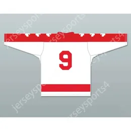 GDSIR Custom White em 9 Wayne Gretzky Seneca Nationals Hockey Jersey Novo Ed S-M-L-XL-XXL-3XL-4xl-5xl-6xl