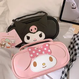 Taschen Cartoon Kuromi Melody Stift Tasche High Beauty Girl's Bleistift Hülle Populäre Mädchen Schreibwarenbeutel Zimoroll -Aufbewahrungstasche