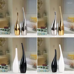 VASES NORDIC GOLD PLATING CERAMIC MODEL ROOM ROOM HOME DECOR FRINSINGing GOLDEN DECORATION JARDINIEREミニマリズムシンプルなフラワーポット花瓶