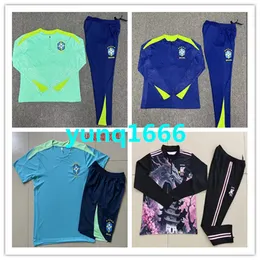 2024 Brazils Soccer Tracksuit National Team Football Training Suit 24 25 Portugisiska män och barnspårsjämningar jogging set Survetement Foot Chandal Tuta