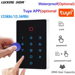 Kits IP68 Waterproof Backlit Touch Keypad Wifi Access Control 125Khz 13.56Mhz RFID Standalone Access Controller Tuya App