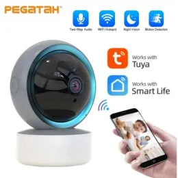 Telecamere tuya wifi ptz fotocamera 1080p hd hd baby monitor smart home visione notturna wireless p2p videocamere videocamere per videosorveglianza ip