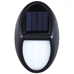 Lâmpada de parede 10 LED Bateria PIR Bateria Solar Power Light Garden Iluminação Segurança ao ar livre à prova d'água