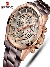 Naviforce Mens Sports Watches Top Luxury Brand Men Fashion Casual Quartz 24 horas Data Wrist Watch Man Military à prova d'água Clock9320771