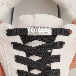Hängare diamant elastiska snören sneakers magnetiska lås skosnör utan slipsar 8mm lägenheter som kör tennis inga slipsskor tillbehör