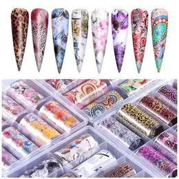 Nail Art Accessories New Marble Smudge Pattern Starry Paper Net Red Nail Sticker Laser Nail Sticker Manicure Decals