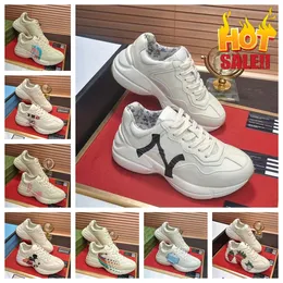 2024 Top Designer Rhyton Shoes Multicolor Gicci Sneakers Mens Women Trainers Vintage Chaussures Platfor