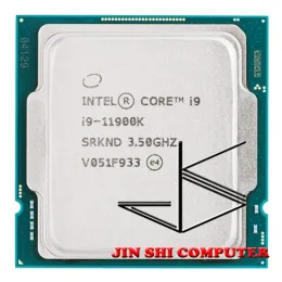 CPUS Yeni Intel Çekirdek I911900K Yeni I9 11900K 3.5 GHz Sekizcore Sixteenthread CPU İşlemci 16M 125W LGA 1200 Yeni Ama Fan Yok