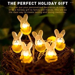 Party Decoration 2M 20LED påsksträng Ljus Morot Chick Eggs Fairy Garland Happy For Home Outdoor N5E1