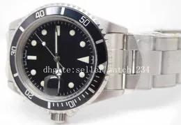 MEN039S Caliber 40 мм винтажный Sub 1680 SSSS White BP ETA 2813 Черный позолоченный циферблат с белыми маркерами Автоматическое движение MEN9698663