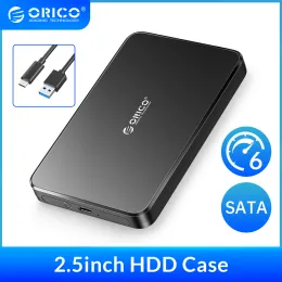 パッドOrico 2.5 "ハードドライブエンクロージャーUSB3.0からsataiii/ii/i外部ハードディスクケース最適化9.5/7mm HDD/SSDサポートラップトップのuasp