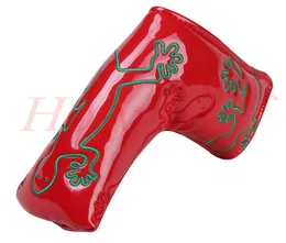 2017 заводской индивидуальный логотип вышивка Gecko Pinkred Golf Putter Headcover Golf Headcover Ship Whole Club Golf Cov6455532