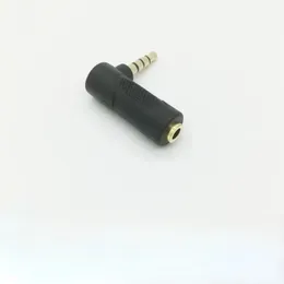 Adaptador estéreo de áudio de 3,5 mm 90 graus 3 Pólo ângulo reto fêmea para masculino 4 plugue de plugue L Conversor de tom de fone de ouvido auxiliar