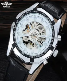 Gewinner Herren Watch Top Marke Luxus Automatisches Skelett Gold Factory Company Edelstahl Hülle Ganze Armbanduhren SLZ561443955