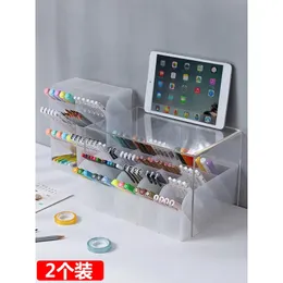 Convenient Desktop Manager with 4 Compartments and Pen Holder Pencil Storage Rack for School and Office Stationery Organization Keep Your