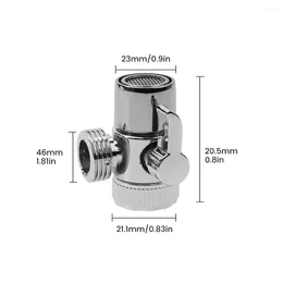 Küchenarmatur Wasserhahn Ventil Diverter 3 -Wege Schaltet Kunststoff Wasserhahnanschluss Adapter Spüle Splitter