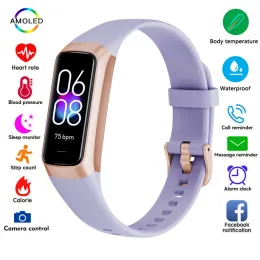 Pulseiras Xiaomi C60 Smart Wrist Atividade física Monitorando a temperatura corporal Pulseira inteligente Mulheres homens Smartwatch Sport Silicone Novo