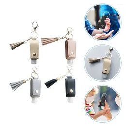 Lagringsflaskor 4 PCS Key Chain Bottle Travel Keychain Hanging Holder Practical Lotion Hand