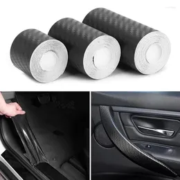 Adesivos de janela 3/5m 3d Nano Carbon Fiber Car Sticker Anti Scratch Fita Protection Film Diy Protector Strip Auto Door Sill Sollo Lateral Proférico