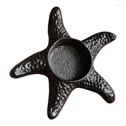 Kerzenhalter Mini Mini Seestarfish Stick Halter Nostalgischem Bügeleisen für Küchentischdekor Kaffee