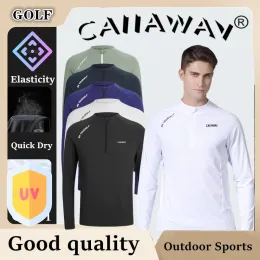 Shirts Authentic CAIIAWAV Golf Long Sleeve Men's Top Long Sleeve Tshirt GOLF Clothing Sports Comfortable Long Sleeve Tshirt