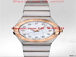 Nowa konstelacja 123 20 24 60 55 001 123 20 38 58 00 KOLECZNIE Klasyczne zwykłe zegarki Luksusowe Lady Quartz Wristwatch High Qu1284643