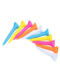 100pcsset 42mm çok renkli plastik golf tees lastik yastık üst golf tee golf aksesuarları9211444