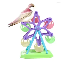 Other Bird Supplies Foraging Toys Lovebird Cockatoo Intelligence Growth Cage Colorful Pecking Windmill Parrot Feeder Easy To Use