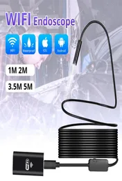 Wireless 1m 3m 5m WiFi 1200p HD 8mm Endoskopkamera WiFi Outdoor USB -Endoskop -BoresCope Inspection Android iPhone Camera7043068