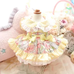 ملابس الكلاب Cat Dress Tutu Skirt Summer Pet Lalking for Dresses Puppy Yorkie Pomeranian Shih Tzu Maltese Poodle Bichon