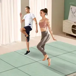 Badmatten 6-8 mm dickes doppelt faltungsvoller Yogamatte tragbares Anti-Slip-Fitness-Haus-Kinder-Nickerchen-Kissen-Sprungseile Tanz Schalldichte Rückprall