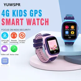 Saatler 4G Kids GPS Tracker Akıllı Saatler GPS LBS WiFi Konum Video Arama Uzaktan Backcall Akıllı Saat Desteği Güney Amerika Band LT31