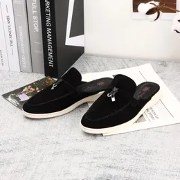 Slippers 2024luxury Brands Мужские женщины Замша