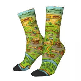 Herrensocken lustige verrückte Kompression offizielle Kartensocke für Männer Hip Hop Harajuku Stredew Valley Happy Quality Muster gedrucktes Jungen Crew