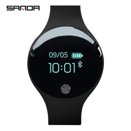 Orologi sanda marchio smart orologio bluetooth multifunzione contapassi monitoraggio del sonno che gestisce braccialetti uomini donne relogio maschilino