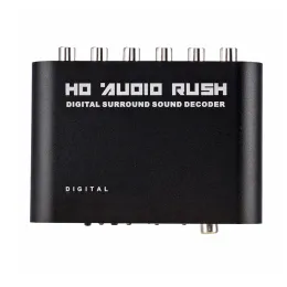 Усилители 5.1 CH Audio Channel HD Audio Decoder к RCA DTS AC3 Оптический цифровой усилитель аналоговый конверт -усилитель HD Audio Rush Adapter