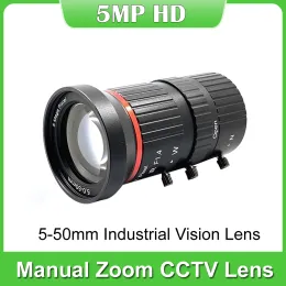 Peças Câmera CCTV 550mm 1/2,7 'HD 5 megapixels Varifocal Industrial Vision Lens Manual do zoom Foco C/CS Montagem para câmeras de caixa AHD IP
