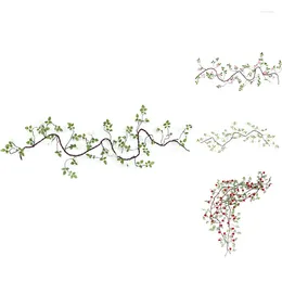 장식용 꽃 JFBL 인공 가짜 끈 실크 장미 포도 나무 플라스틱 식물 rattan garland 화환 웨딩 홈 파티 장식