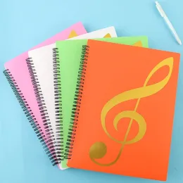 Klasör A4 Mektup Boyutlu Müzikler Müzisyenler için Klasör Artworkdwing BandFolder Taşınabilir Çift Saçlı Not Klasör Dosyası A4 Boyut