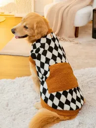 Dog Apparel Woolen Coat Fur Golden Roupos Big Médio de inverno e grandes animais de estimação Labrador Border Collie Autumn