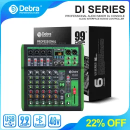 Utrustning Hög ljudkvalitet Debra Pro Portable Recording Mixer Audio med USB 99 DSP Digitala effekter för DJ Mixer Console Karaoke