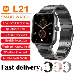 Uhren Xiaomi Smart Watch Women Bluetooth Antwort Anruf Full Touch Dial Call Voice Assistant Sport Fitness Tracker wasserdichte Herren Uhr